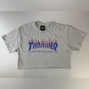 Thrasher Light Gray Graphic Tee